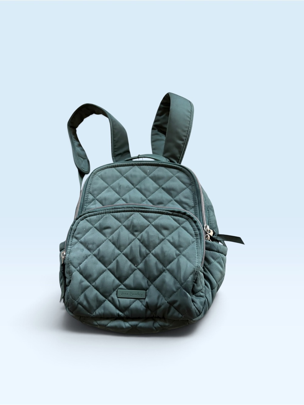 Vera Bradley Quilted Teal-Green Mini Backpack